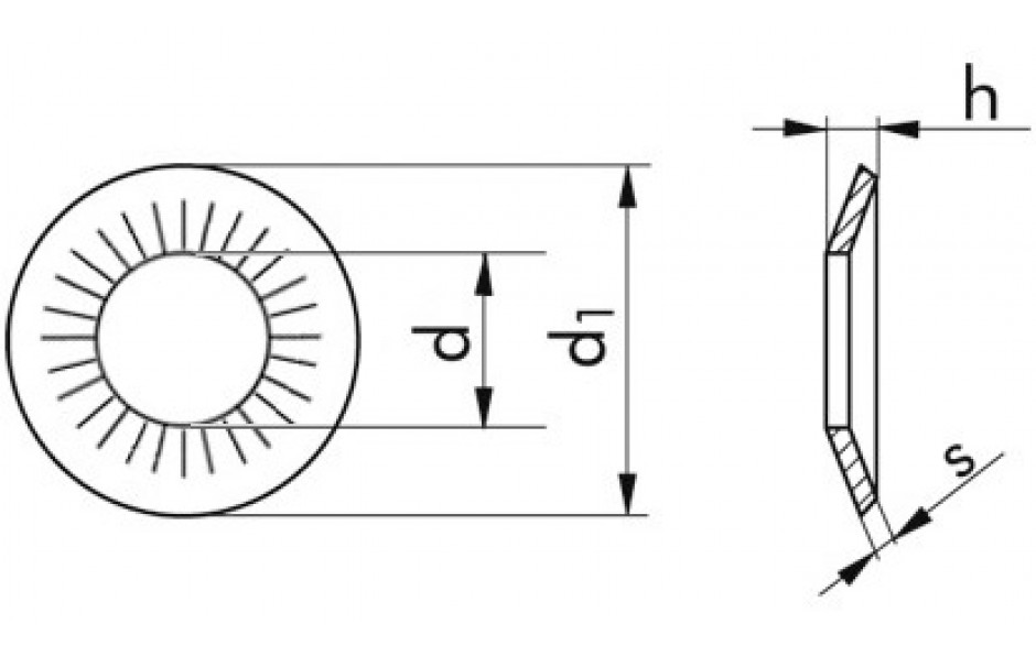 Kontaktscheibe NFE 25511 - Form M - A4 - M12=12,4mm