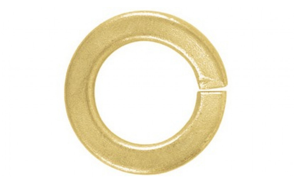 Federring DIN 128A - Federstahl - mechanisch verzinkt gelb - M14=14,2mm