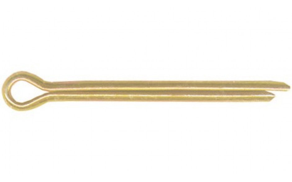 Splint ISO 1234 - Stahl - verzinkt gelb - 10 X 100
