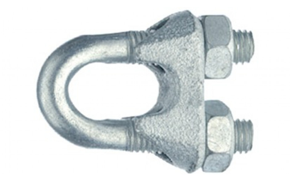 Seilklemmen 1/8 Zoll = 3 mm ähnlich DIN 741 Stahl verzinkt