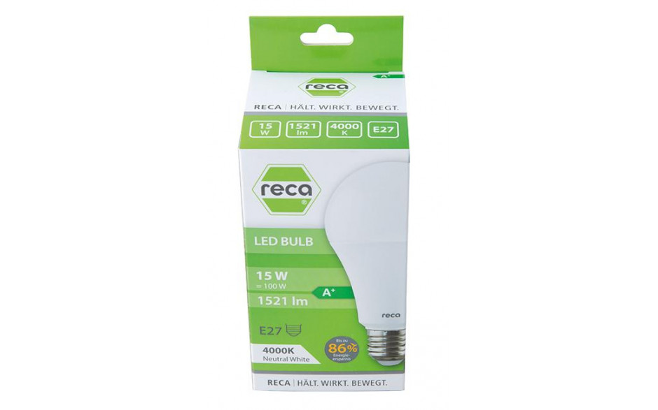 RECA LED BULB 15W E27 NEUTRALWEIß 1521LM