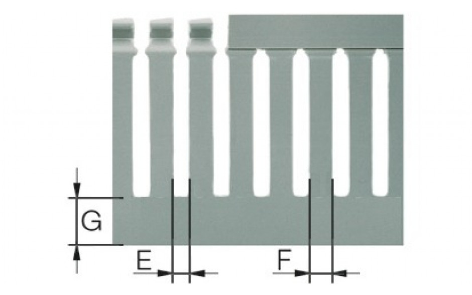Verdrahtungskanal T1-E - 40 X 60 - grau - 1 Stk = 2 m