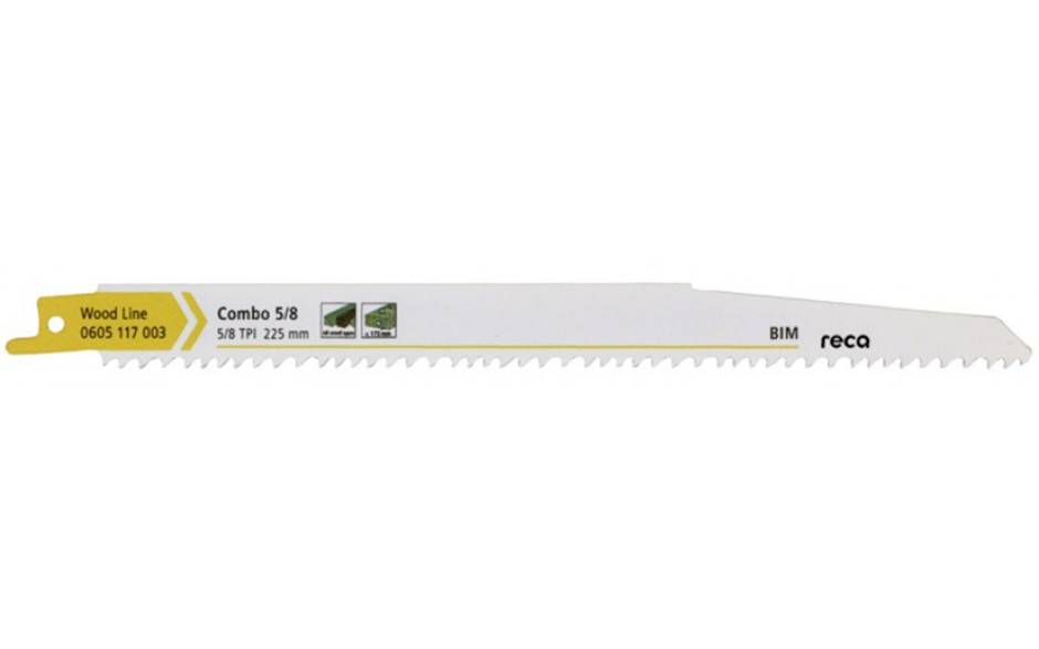 RECA Säbelsägeblatt Combo Wood 5/8 Zoll 225 mm