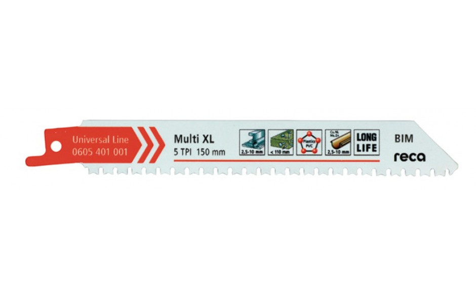 RECA Säbelsägeblatt Multi XL Univers 5 Zoll 200 mm