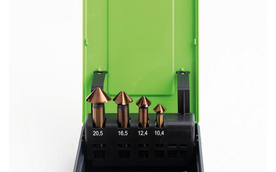 RECA QUATTRO Kegelsenker Satz 90° 4-teilig HSSx-O