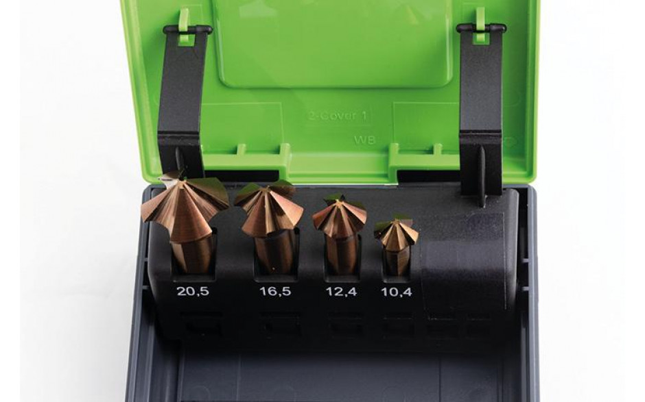 RECA QUATTRO Kegelsenker Satz 90° 4-teilig HSSx-O