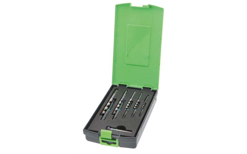 RECA EVO Maschinengewindebohrer Satz HSS-Co, M4 - M10 Grün-/Blauring, Durchgangsloch