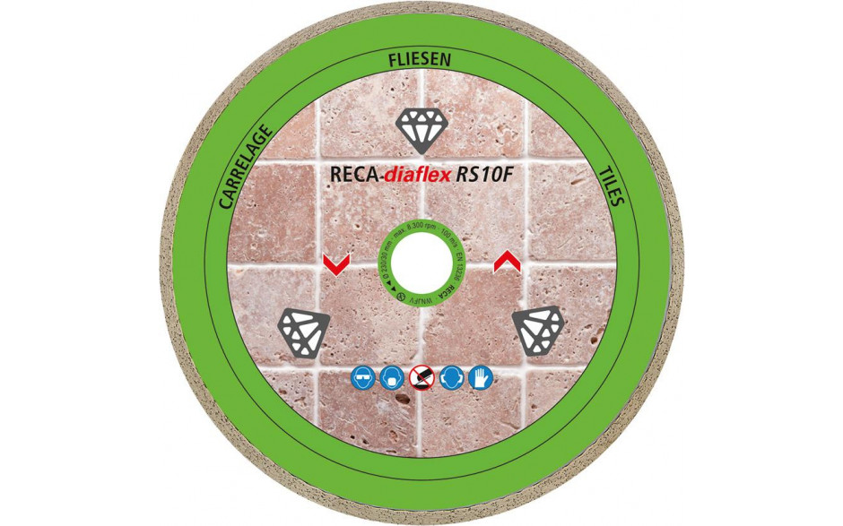 RECA diaflex Diamanttrennscheibe RS10F Fliesen 230 mm