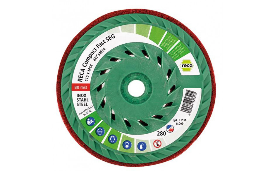 RECA Compact SEG Vlieskompaktscheibe D115 M14 K280