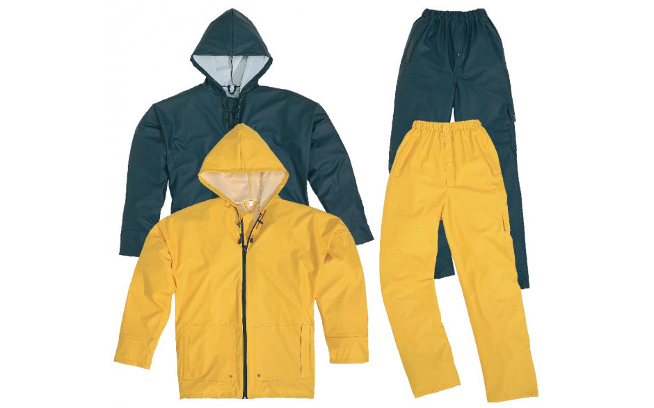 Regenanzug (Jacke + Hose) Gelb Gr. M