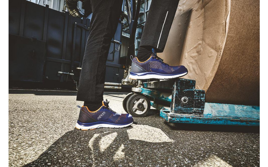 ALBATROS Schuh AER55 Impulse Blue Orange S1P Gr. 39