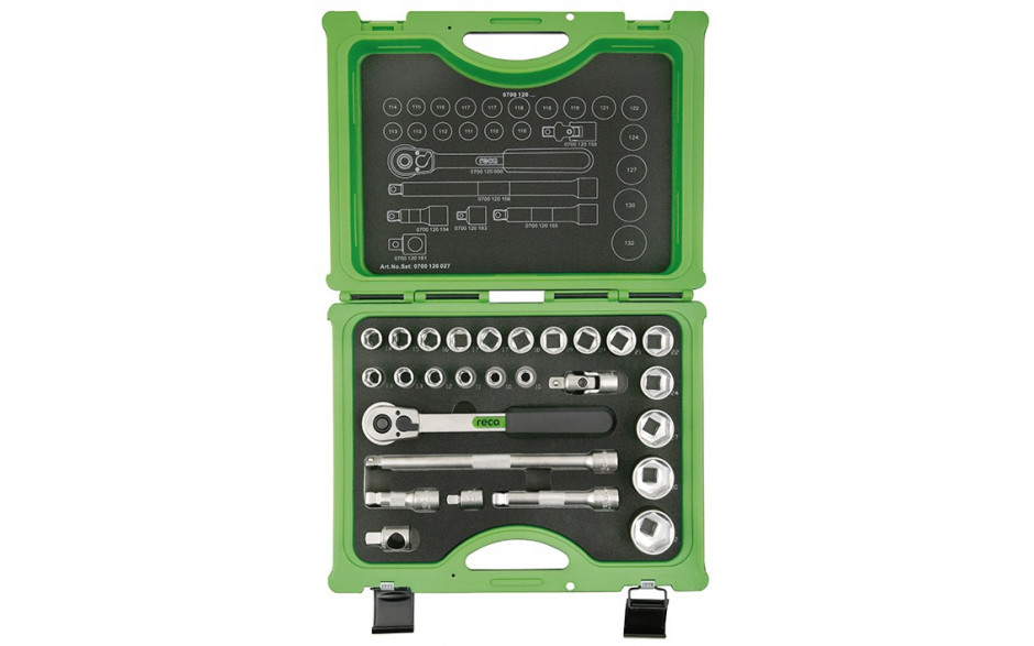 RECA Steckschlüssel Satz 1/2" 27-teilig