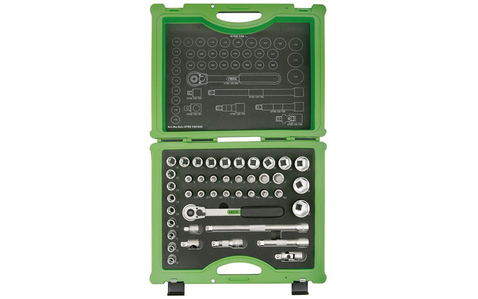 RECA Steckschlüssel Satz 1/2" 43-teilig