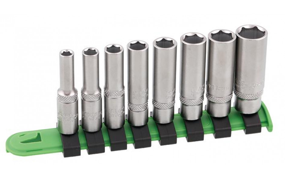 RECA Steckschlüssel Klemmleiste 1/4" 8-teilig PAK =2 ST für max. 8 Steckschlüssel