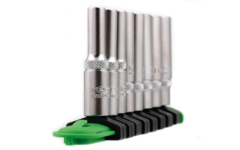 RECA Steckschlüssel Klemmleiste 1/4" 8-teilig PAK =2 ST für max. 8 Steckschlüssel