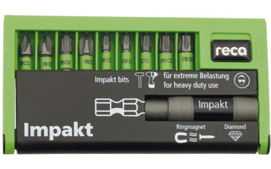 RECA Bit Satz Impakt MIDI TX Pozidrive 10-teilig