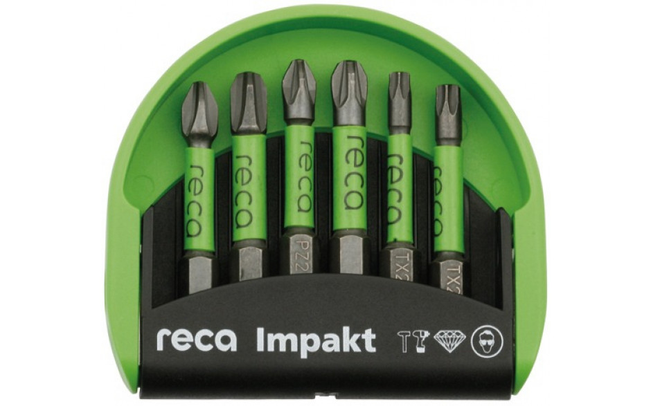 RECA Bit Satz Impakt MINI TX Phillips Pozidrive 6-teilig