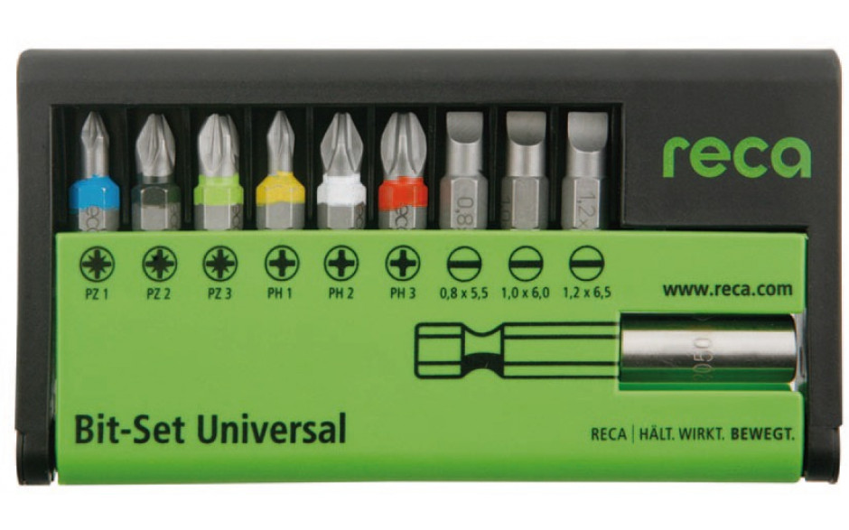 RECA Bit Satz UNIVERSAL PH PZ SL 10-teilig