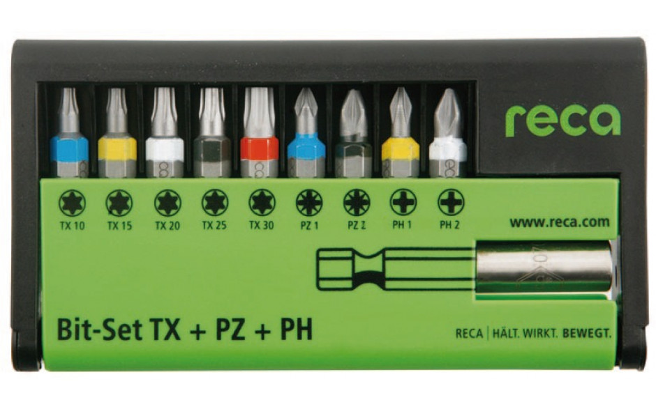RECA Bit Satz TX PH PZ 10-teilig