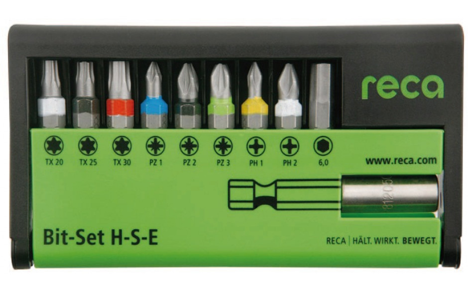 RECA Bit Satz H-S-E TX PH PZ ISK 10-teilig