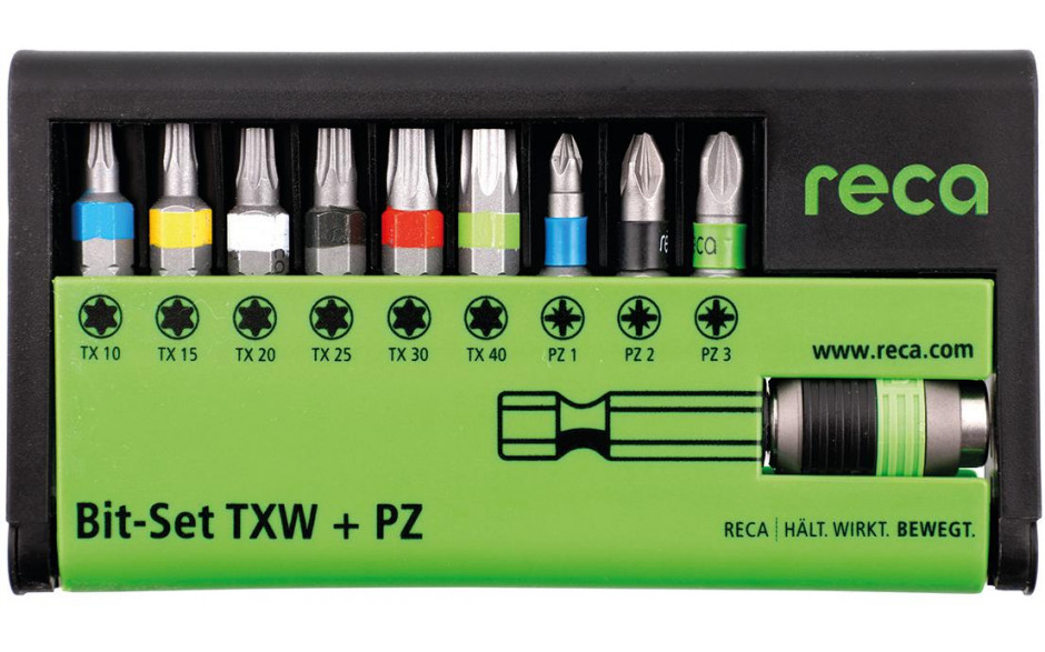RECA Bit Satz TXW PZ 10-teilig