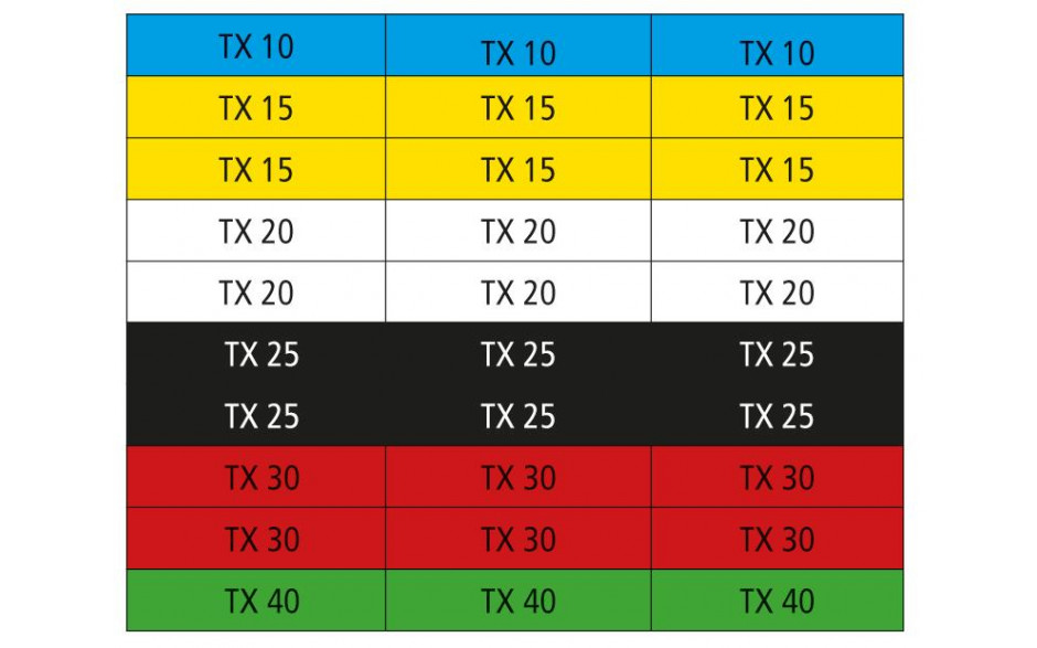 RECA Bit Satz TX 31-teilig