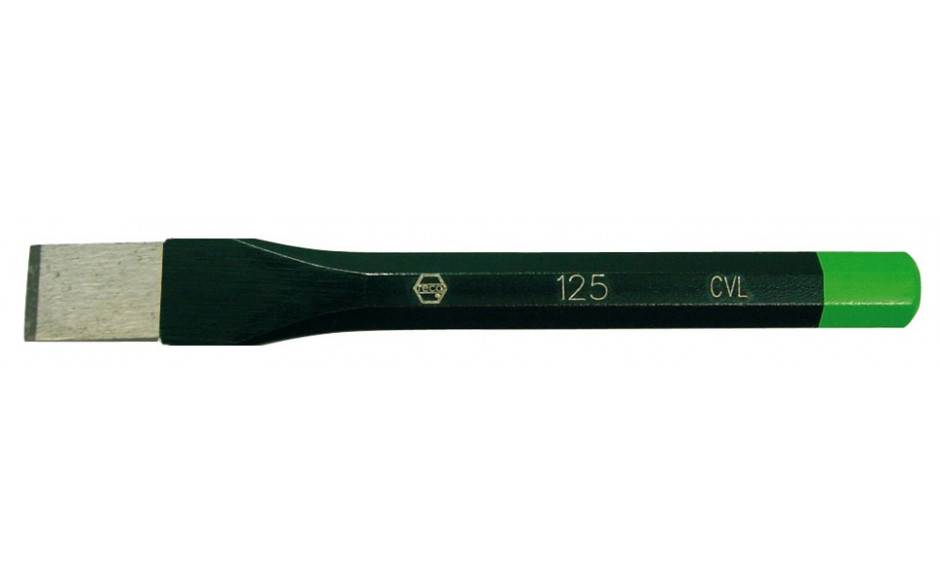 RECA Flachmeissel 8kant Chrom-Vanadium 125 mm