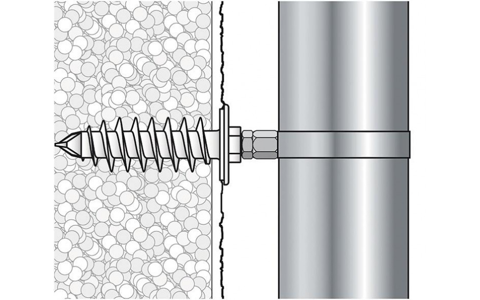 Isolierdübel ID 95 vormontiert - Zinklamelle - M 10