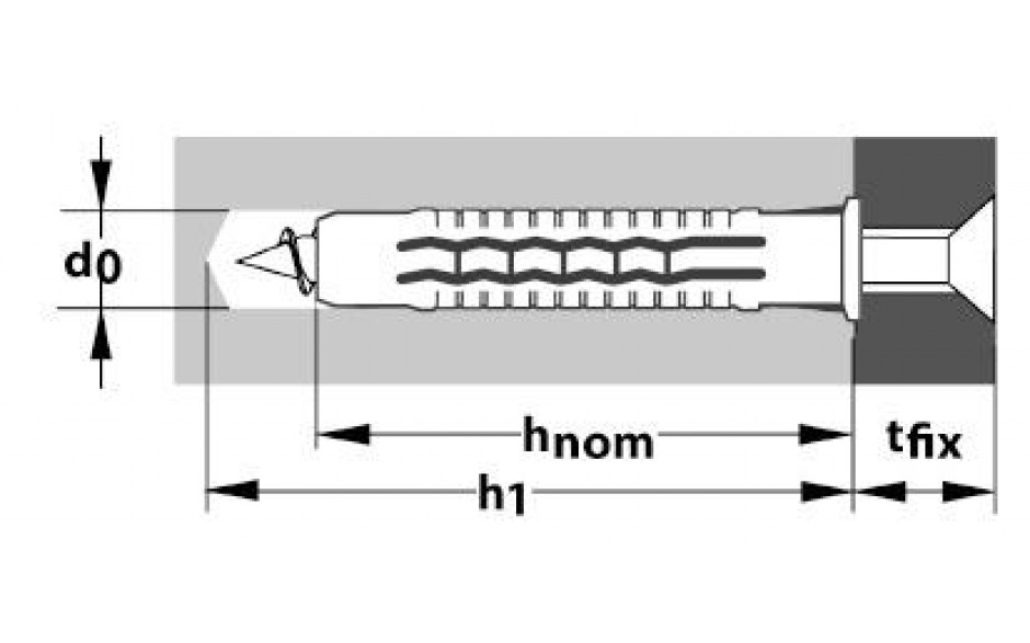 RECA-NYLONDUEBEL-QUATTRO-10X50