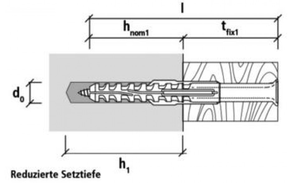 Multifunktionsrahmendübel MFR - Senkbunddübel mit Senkkopfschraube - Stahl - verzinkt blau - 10 X 200