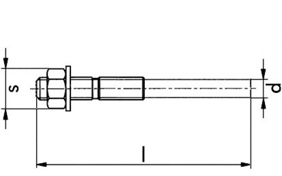 Ankerstange VMU-AH Stahl verzinkt M 12-25/130