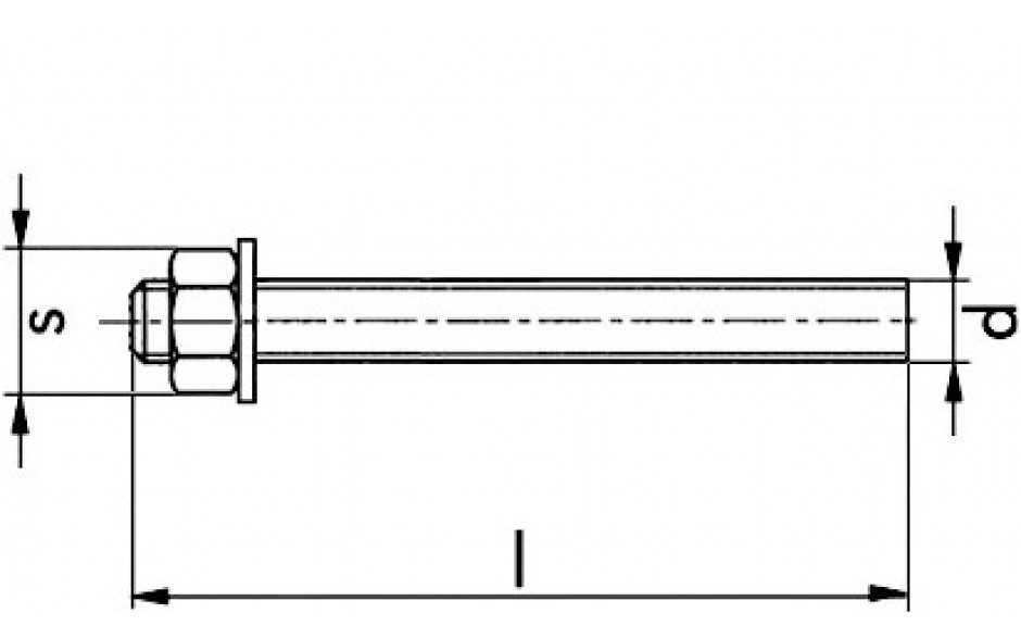 Ankerstange VMU-A - 5.8 - verzinkt blau - M 8 X 110
