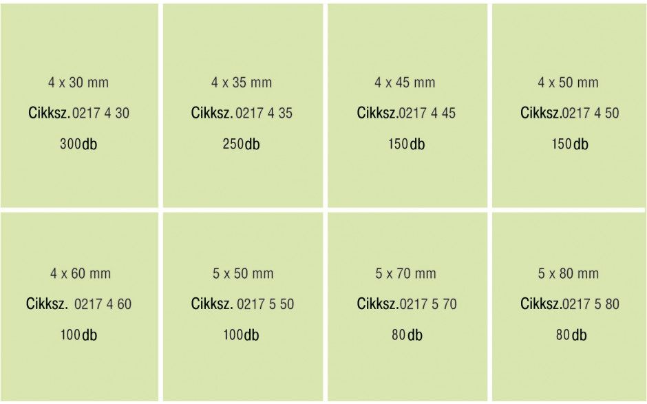 RECA Sortiment - sebS - Holz/Holz - verzinkt gelb - TX - 1000-teilig