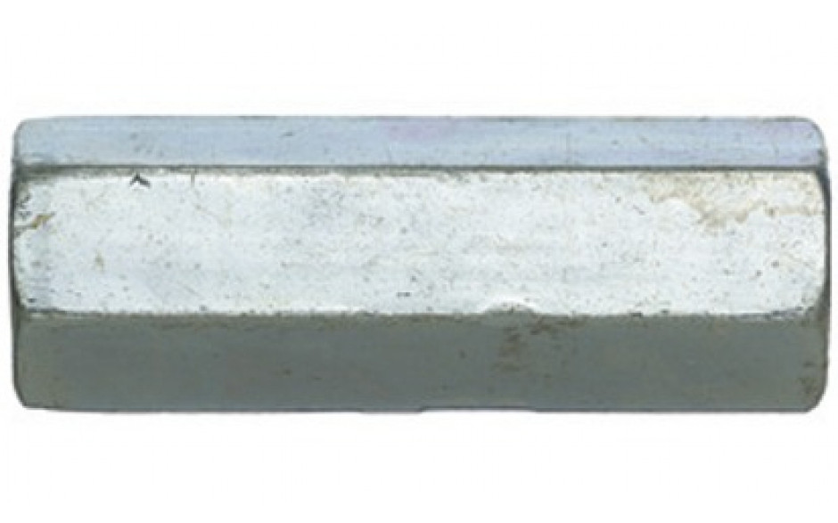Sechskantmutter DIN 6334 - Stahl - verzinkt blau - M18
