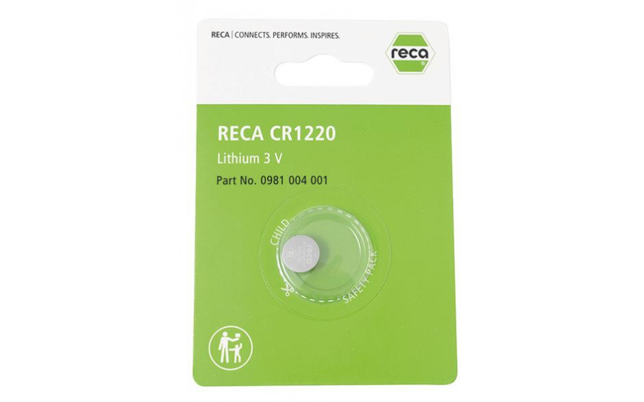 RECA Knopfzelle 3V CR 1220 (DL1220/BR1220)