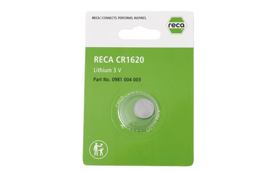 RECA Knopfzelle 3V CR 1620 (DL1220, BR1220)