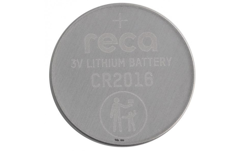 RECA Knopfzelle 3V CR 2016 ( DL2016, BR2016)