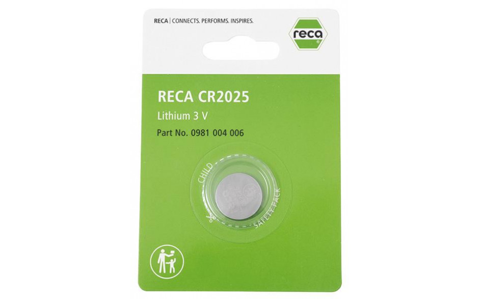 RECA Knopfzelle 3V CR 2025 ( DL2025, BR2025)