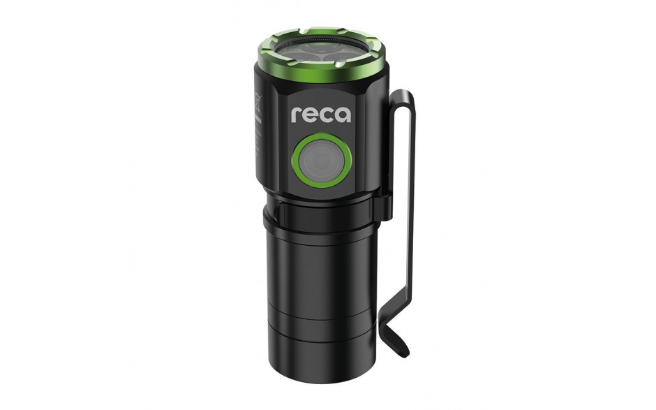 RECA Akku Taschenlampe Mini 1800 Boost
