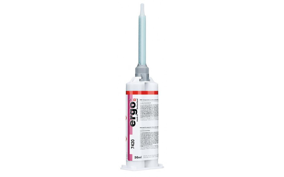 Ergo 7420 Zweikomponentiger Epoxidharzklebstoff 50 ml gelb