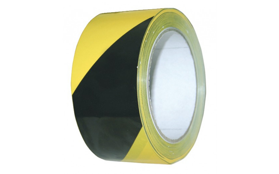 Klebeband PVC 50 mm x 66m gelb/Schwarz