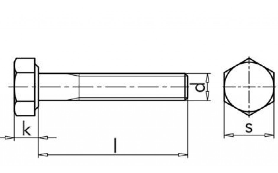 Sechskantschraube ISO 4014 - A4-70 - M16 X 140 - ADW7/2