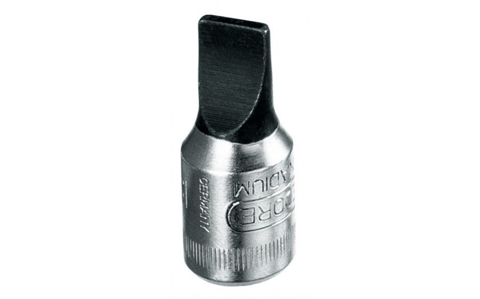 Schlitz-Schraubendr.-Einsatz GEDOREVanadium,1/4" Antrieb IS20-6,5 /6,5 mm Klinge