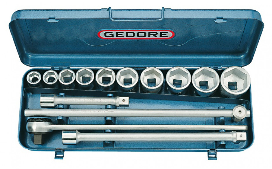 GEDORE 6-Kant-Steckschlüssel-Satz Antrieb 3/4" 32EMZ /14-teilig SW 22-50 mm