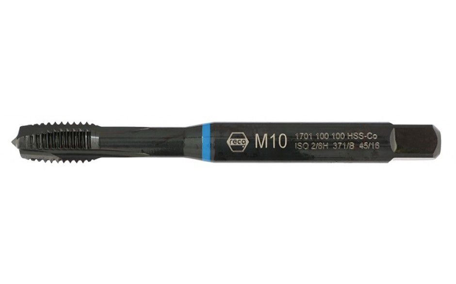 RECA Maschinengewindebohrer DIN 371-B HSS-CO blau Durchgangslöcher M2,5