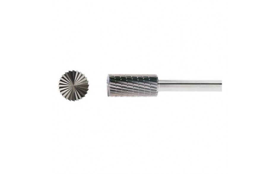 HSS-Fräser AS Zylinderform 12x25 mm Schaft 6 mm Verzahnung 3