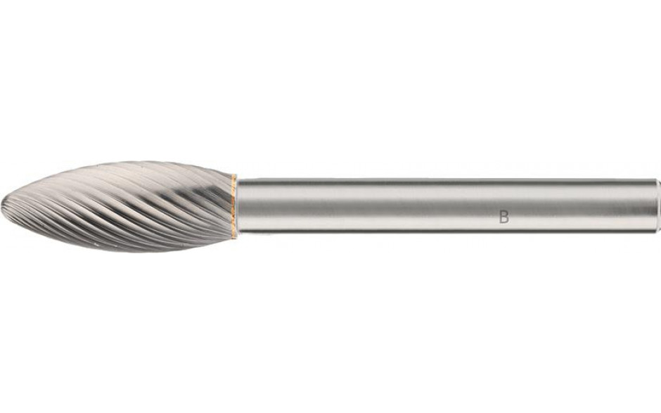 RECA Hartmetall-Frässtifte Flammenform ohne Spanbrecher Durchmesser x Länge 8 x 20 mm mit 6 mm Schaft