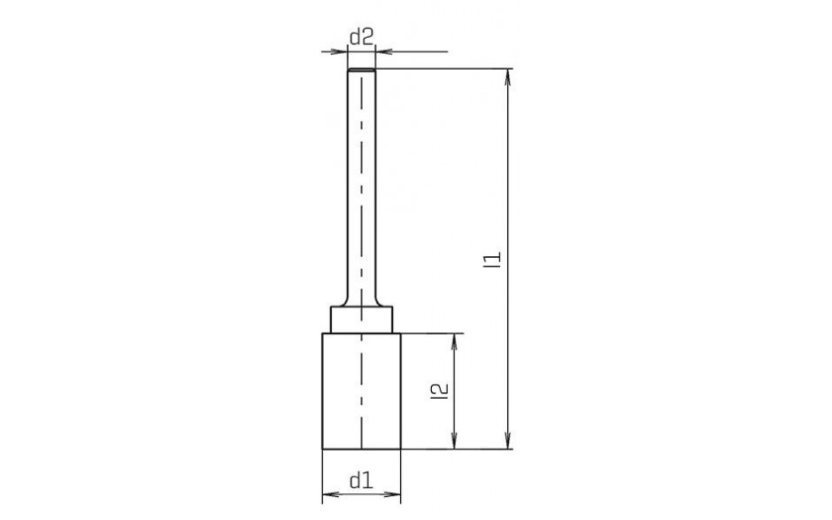 RECA Hartmetall-Frässtifte Zylinderform kreuzverzahnt Durchmesser x Länge 12 x 25 mm mit 6 mm Schaft