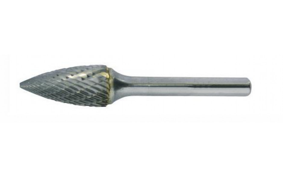 RECA Hartmetall-Frässtifte Kugelzylinderform kreuzverzahnt Durchmesser x Länge 8 x 18 mm mit 6 mm Schaft
