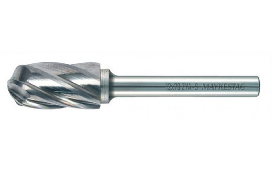 RECA Hartmetall-Frässtifte Walzenrundform, aluminium, Durchmesser x Länge 10 x 20 mm mit 6 mm Schaft
